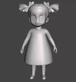 Marron (Krillin + Android 18's daughter) 3D Model