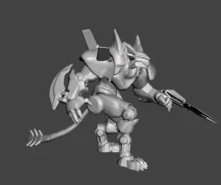 Mecha Rengar 3D Model