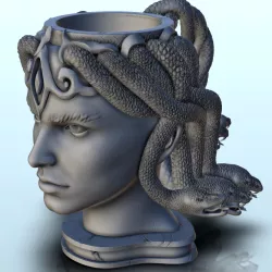 Medusa dice mug (19) - Holder Beer Can Storage Container Tower Soda Box DnD RPG Boardgame 33cl 25cl 12oz 16oz 50cl Beverage