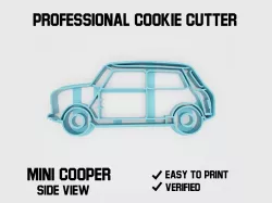 Mini Cooper car side Cookie cutter