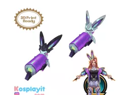 Miss Fortune Battle Bunny Guns 3D Model League of Legends