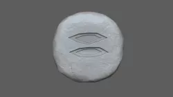 Mist Rune - Runescape - STL Keychain