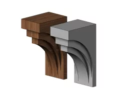 Modern designer corbel 3D print model