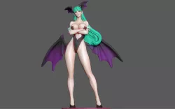 MORRIGAN SEXY STATUE PRETTY GIRL CAPCOM CHARACTER ANIME 3D PRINT