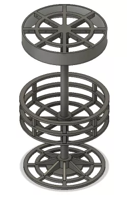 No Supports Mini Disc Golf Basket
