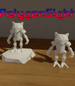 Open pokemon Lowpoly model