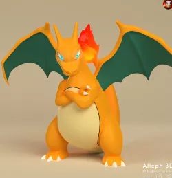 Pokemon charizard (with cuts and plugs)