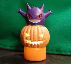Pokemon Gengar Pumpkin Halloween Candle Decoration