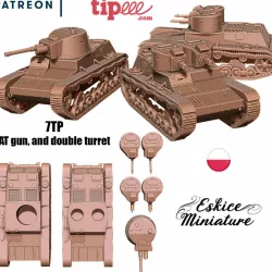 Polish tank 7TP - 28mm