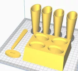Popsicle ice cream maker, mold, shell, stick