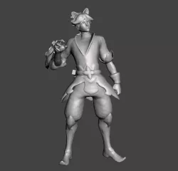 Porcelain Protector Ezreal 3D Model