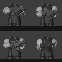 posed arms truescale rivet armor x11