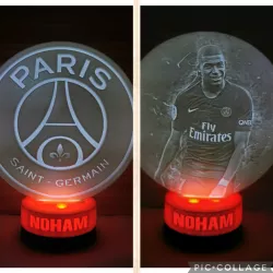 PSG / M'Bappe nightlight with blank base (without name)