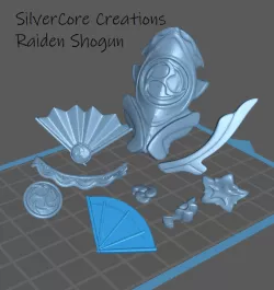 Raiden Shogun Genshin Impact ALL Accessories