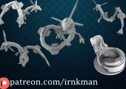 Rayquaza (Pokemon 35mm Scale Series) with slot-in base