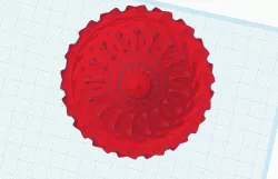 Red Dragon Chalice Vase