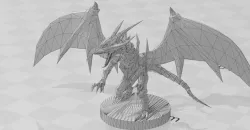 Red eyes black dragon yugioh dungeon dice monsters DDM