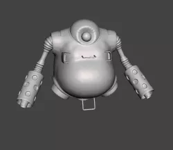Red Ribbon Robot 5 3D Model