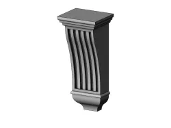 Reeded Renaissance Corbel and Bracket 3D print model