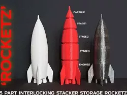 'ROCKETZ'... Interlocking Storage Stages and Fun Model