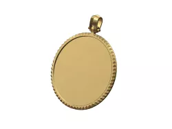 Rolex bezel 40mm memory pendant with bail 3D print model