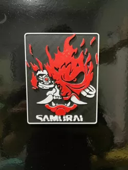 SAMURAI CYBERPUNK MAGNET (TRICOLOR)