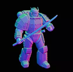 Samurai in power armour