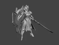 Solar Eclipse Leona 3D Model