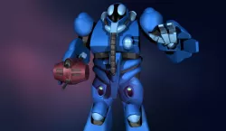 soldier bioroid blue