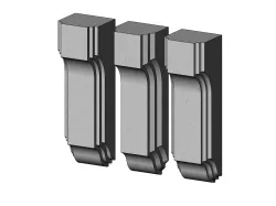 Stacked Corbel and Bar Bracket 3D print model