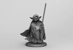 Star Wars Jedi Master Yoda 3D printing Stl Diorama Action Figure 3D print model