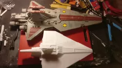 Star Wars The Clone Wars Acclamator class assault ship
