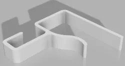 Table cable clip 20mm