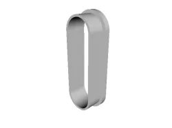 Thick rounded rectangle shape cutter for clay or cookies