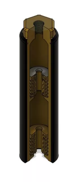 threaded pistol caliber 2 segment whisper series silencer collection