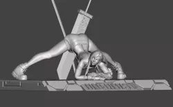 TIFA LOCKHART Jack-O split pose Hi-Poly STL for 3D printing