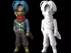 Trunk Dragon Ball 3D Printable