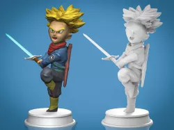 Trunk Dragon Ball 3D Printable