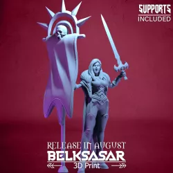 Vampiress Battle Leader Nude 3D print model