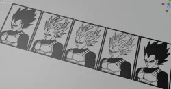 Vegeta Stencil x5