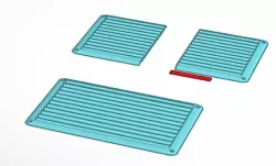 Wall-mounted ventilation grille