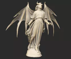 Winged Angelic Demon Statue