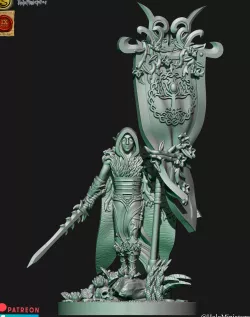 Wood elves standart bearer