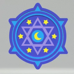 1pc Six of Pentacles Bath Bomb Mold
