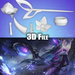 Accessoires Spirit Blossom Soraka League of Legends Fichiers STL