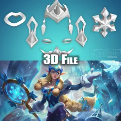 Accessoires Winter Wonder Soraka League of Legends Fichiers STL