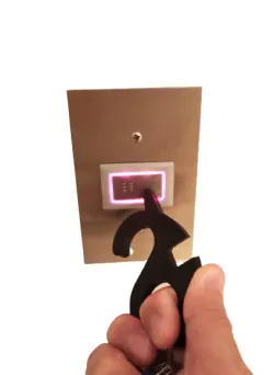 Anti-covid keychain and cell phone holder