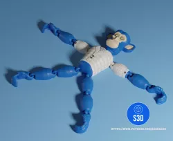 Articulated Bored Ape (NFT Crypto Ape)
