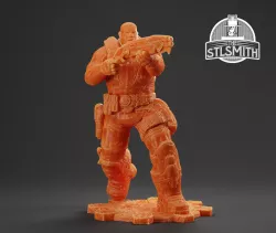 Augustus Cole Winter Gears of War OT Miniature STL