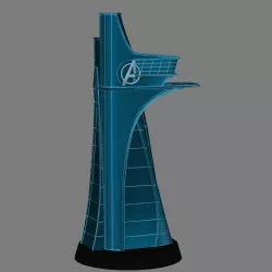 Avengers Tower - Avengers low poly 3d print